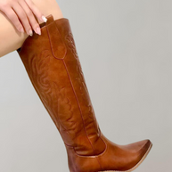 WW | Bestickte Kniehohe Westernstiefel