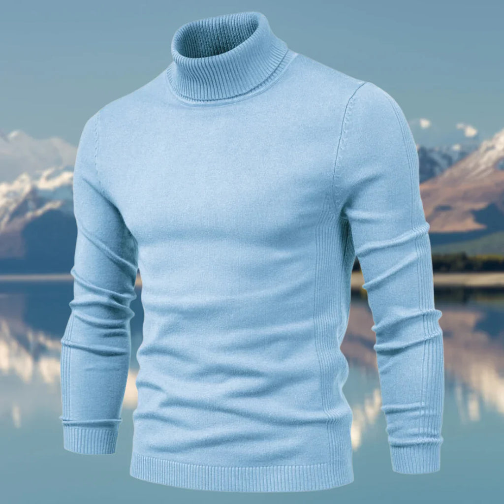 WW | Klassischer Pullover Mit Rollkragen Für Herren