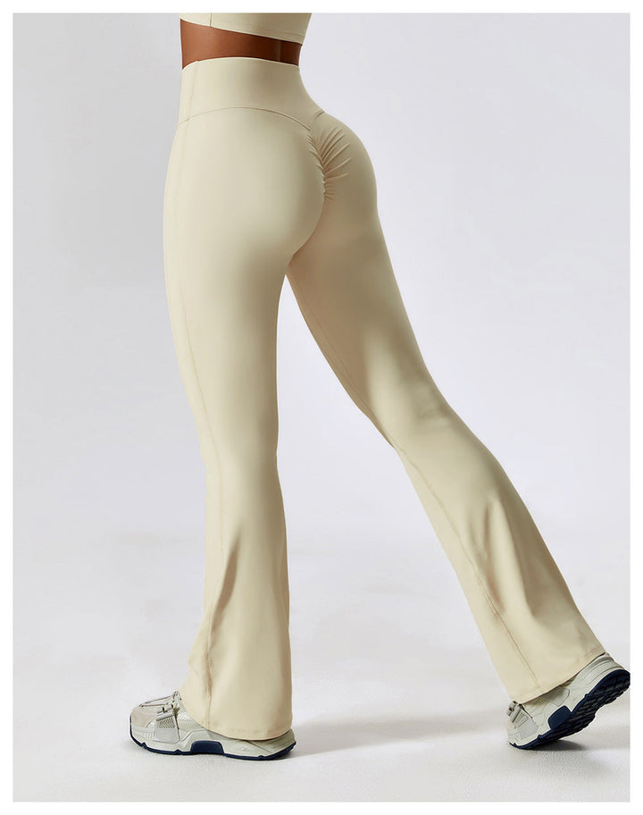 W&W Mode | Stylische Fitness Hohe Taille Flare Yoga-Hose