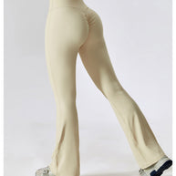 WW | Stylische Fitness Hohe Taille Flare Yoga-Hose