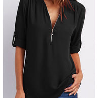 Maxime™ - Langärmelige Lockere Bluse