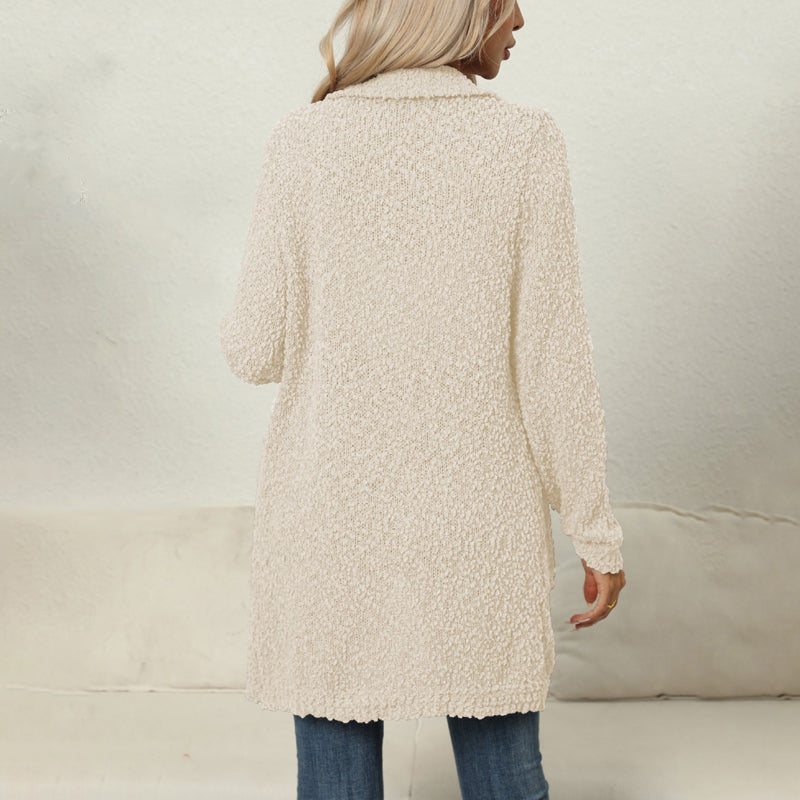 WW | Lässiger Einfarbiger Cardigan