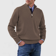WW | Herrenpullover Mit Halbem Reißverschluss