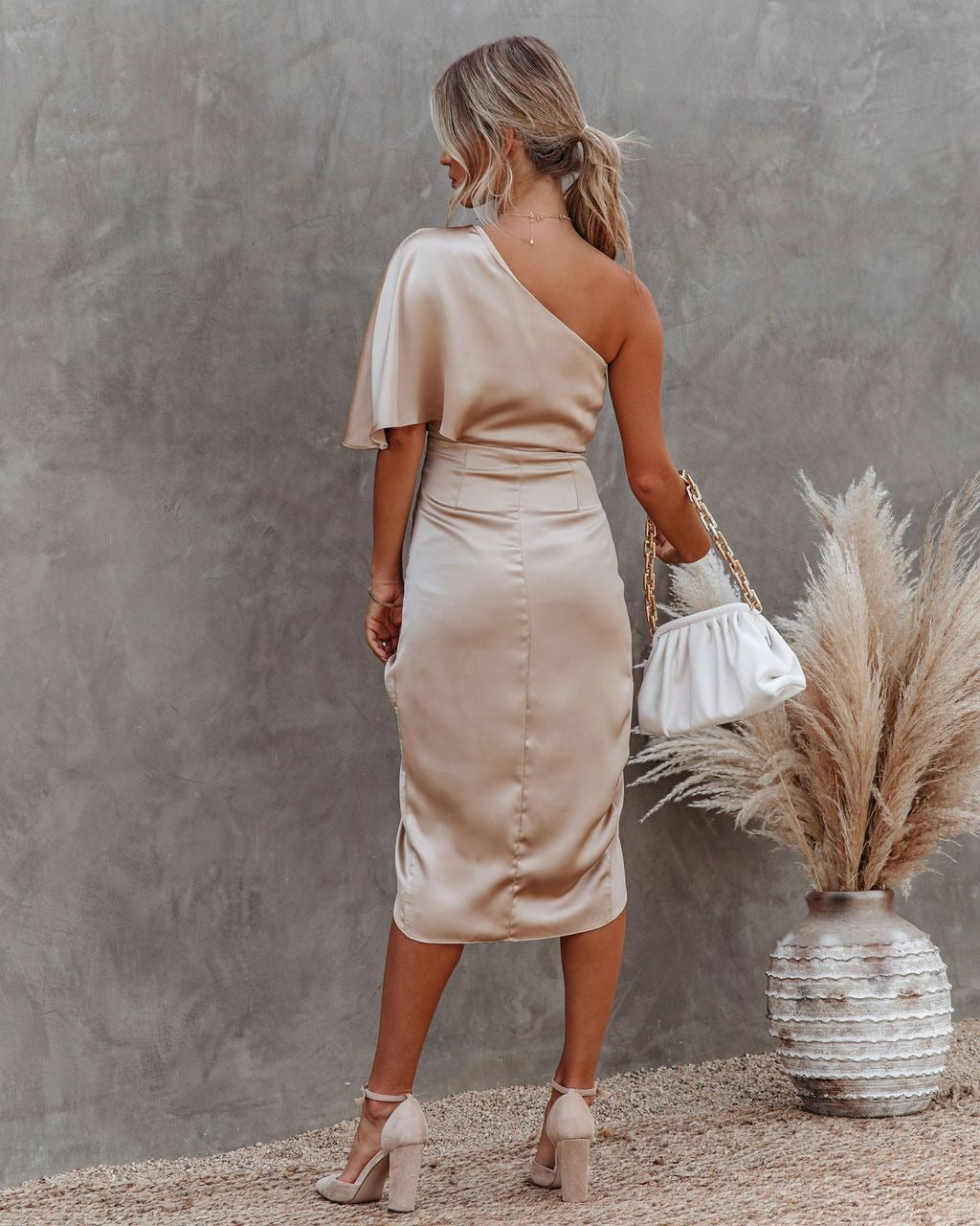 W&W Mode | Sexiest einäugiges ungleichmäßiges Rockkleid Damen Abendkleid