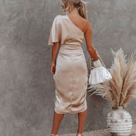 WW | Sexiest einäugiges ungleichmäßiges Rockkleid Damen Abendkleid