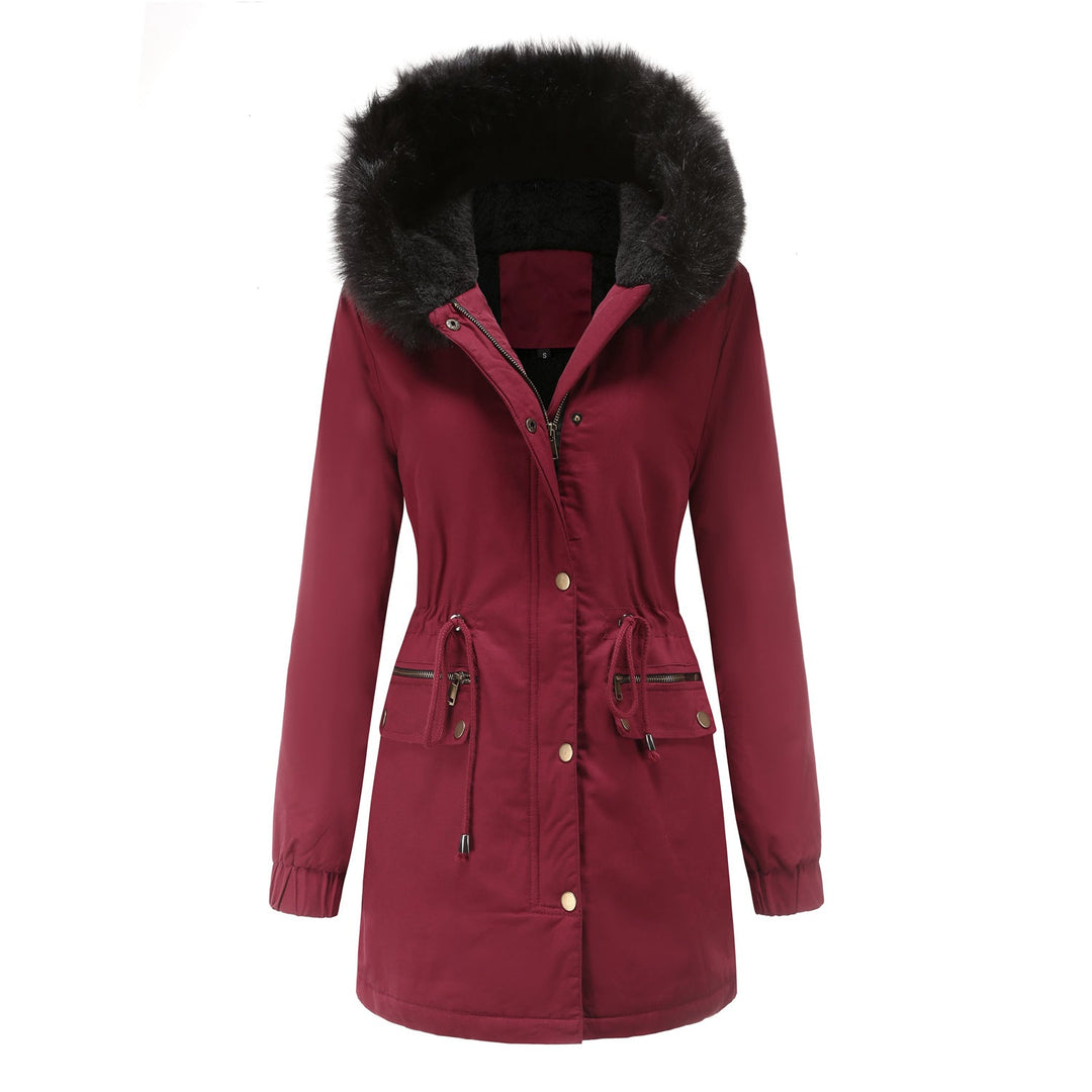W&W Mode | Damen Wintermantel mit Fleece-Futter und Kapuze