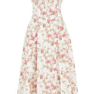 WW | Blumen Kleid für Frauen Midi