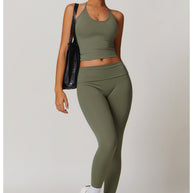 WW | Trendige Fitness Schnell-Trocknend Yoga-Hose mit Falten