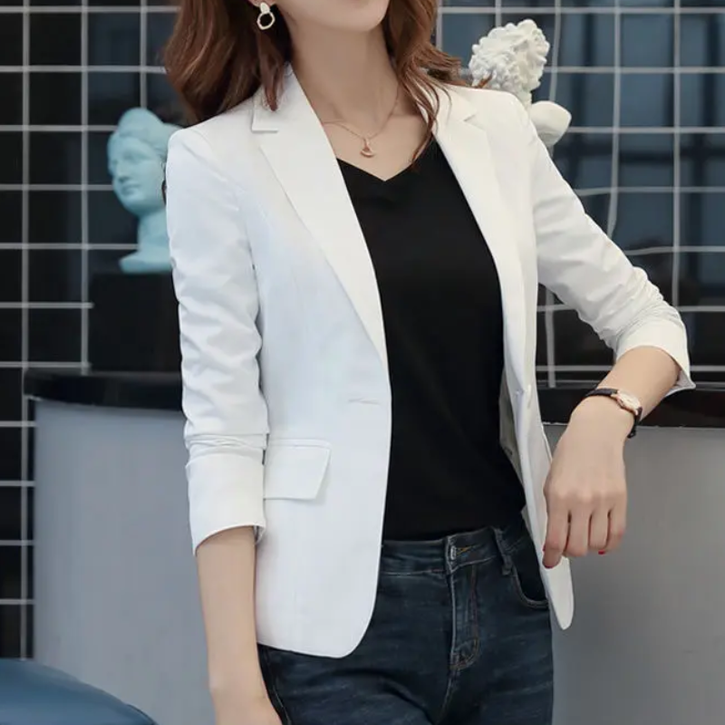 W&W Mode | Eleganter Damenblazer mit Langen Ärmeln Ideal für Die Arbeit