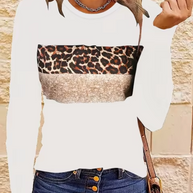 WW | Langarm-T-Shirt mit Leopardenmuster