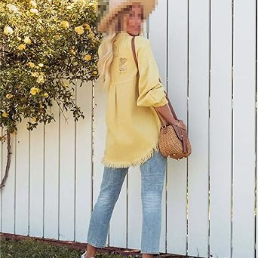 W&W Mode | Casual Oversized Denimjacke mit Used-Look