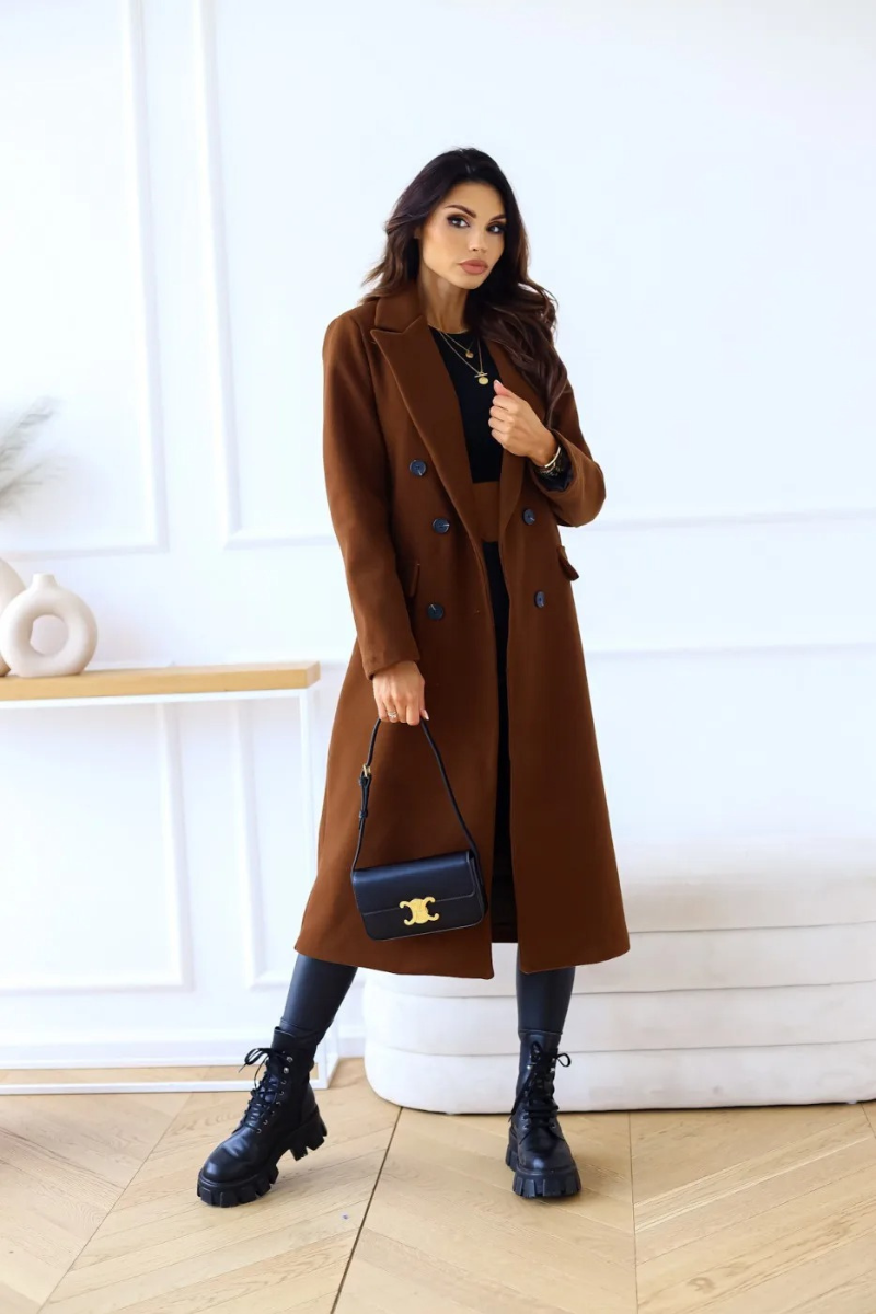 W&W Mode | Klassischer Langer Trenchcoat mit