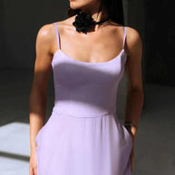 WW | Volant-Bustier-Midikleid