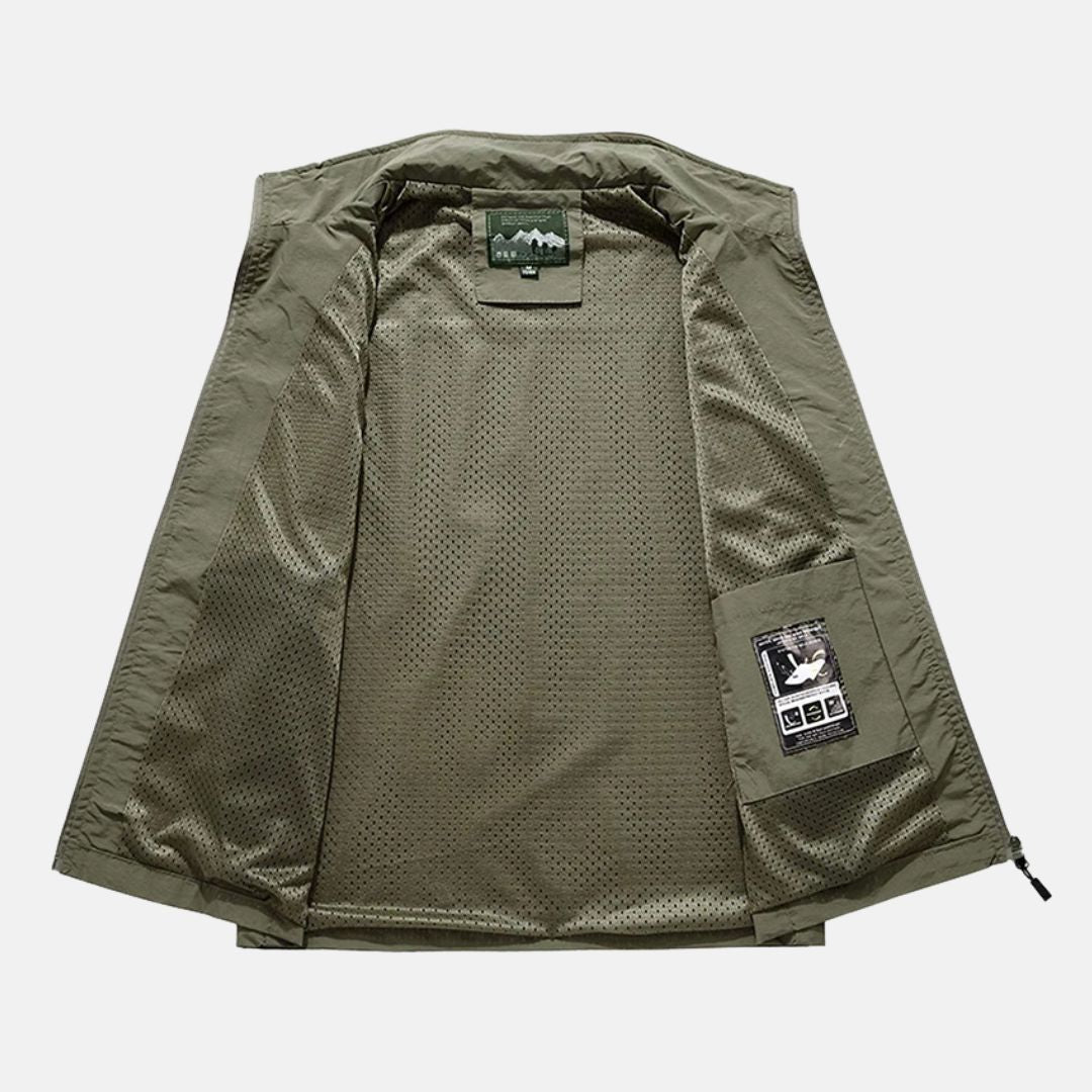 WW | Leichte Multifunktionsweste mit Taschen für Herren für den Outdoor-Einsatz