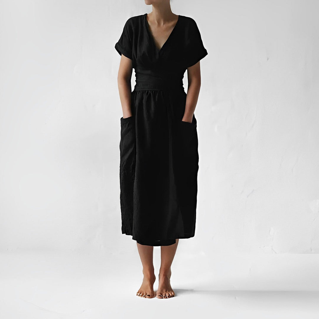 W&W Mode - Strickkleid mit Schnürung und Taschen