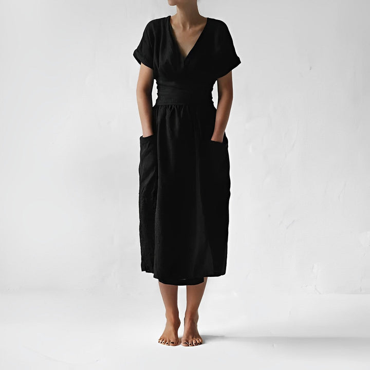 W&W Mode - Strickkleid mit Schnürung und Taschen