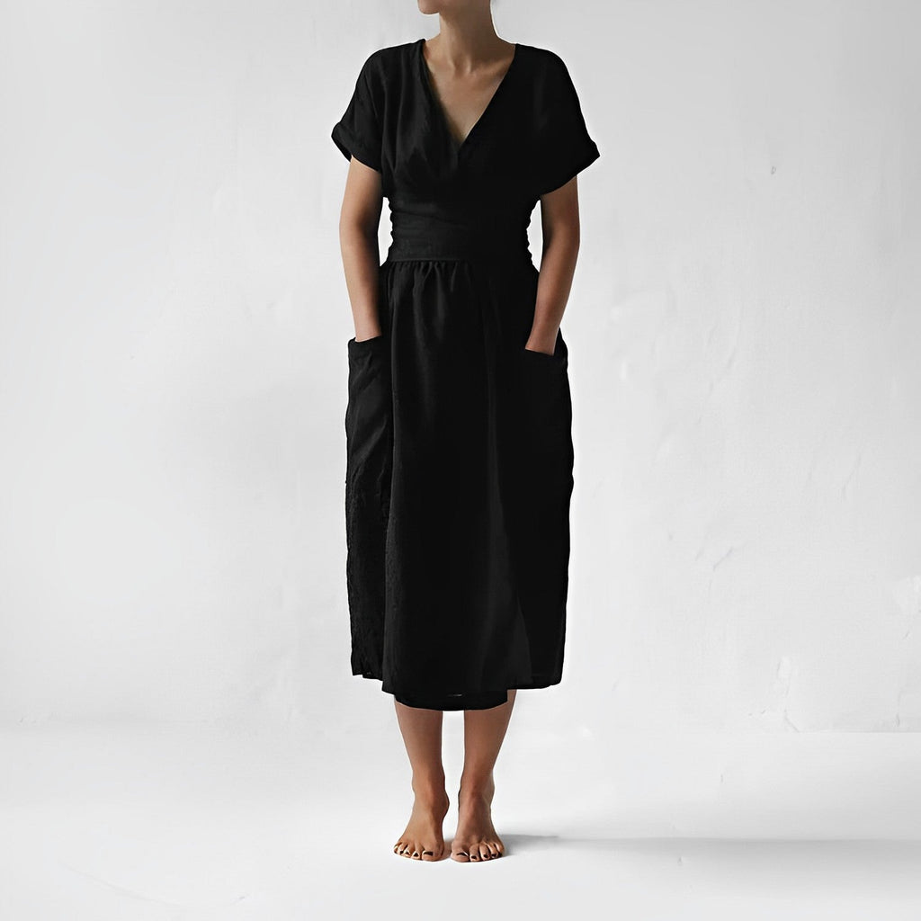 WW - Strickkleid mit Schnürung und Taschen