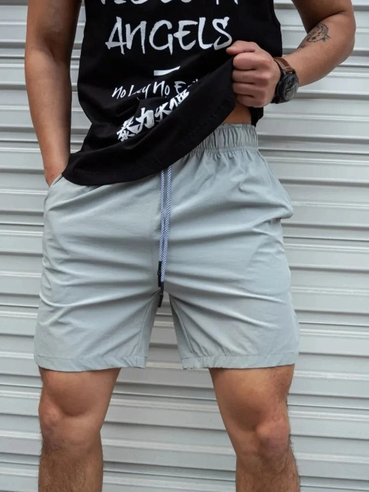 W&W Mode | Atmungsaktive, Einfarbige Badeshorts für Männer mit Kordel