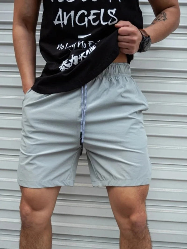 WW | Atmungsaktive, Einfarbige Badeshorts für Männer mit Kordel