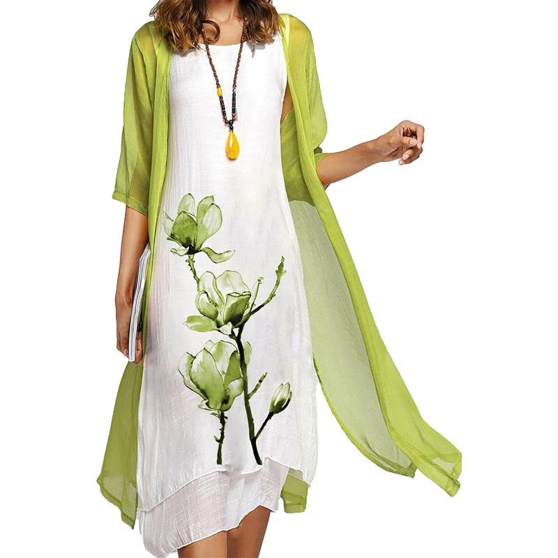 WW | Stilvolles Anzugskleid Mit Blumenmuster