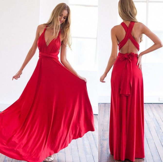 W&W Mode | Kleid mit tiefem V-Ausschnitt und schmeichelnder Silhouette für Frauen