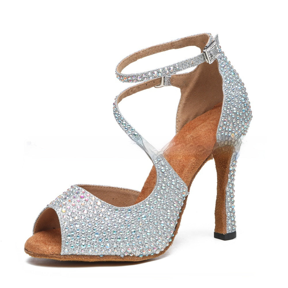 WW | Frauen Latin Tanz Mittelabsatz Tanzschuhe Damen