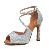 WW | Frauen Latin Tanz Mittelabsatz Tanzschuhe Damen