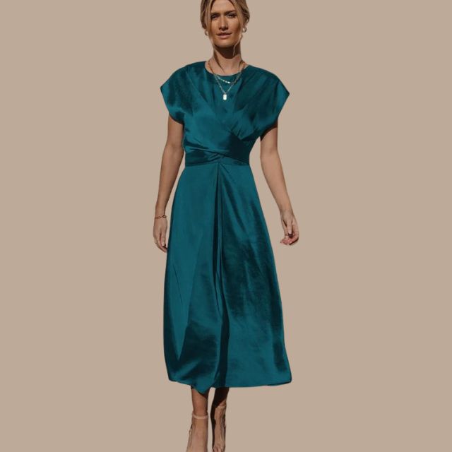 W&W Mode | Wickel-Midikleid mit Kappenärmeln