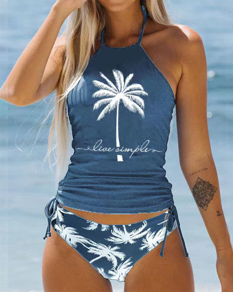 WW | Badeanzug-Set mit Palmenmotiv