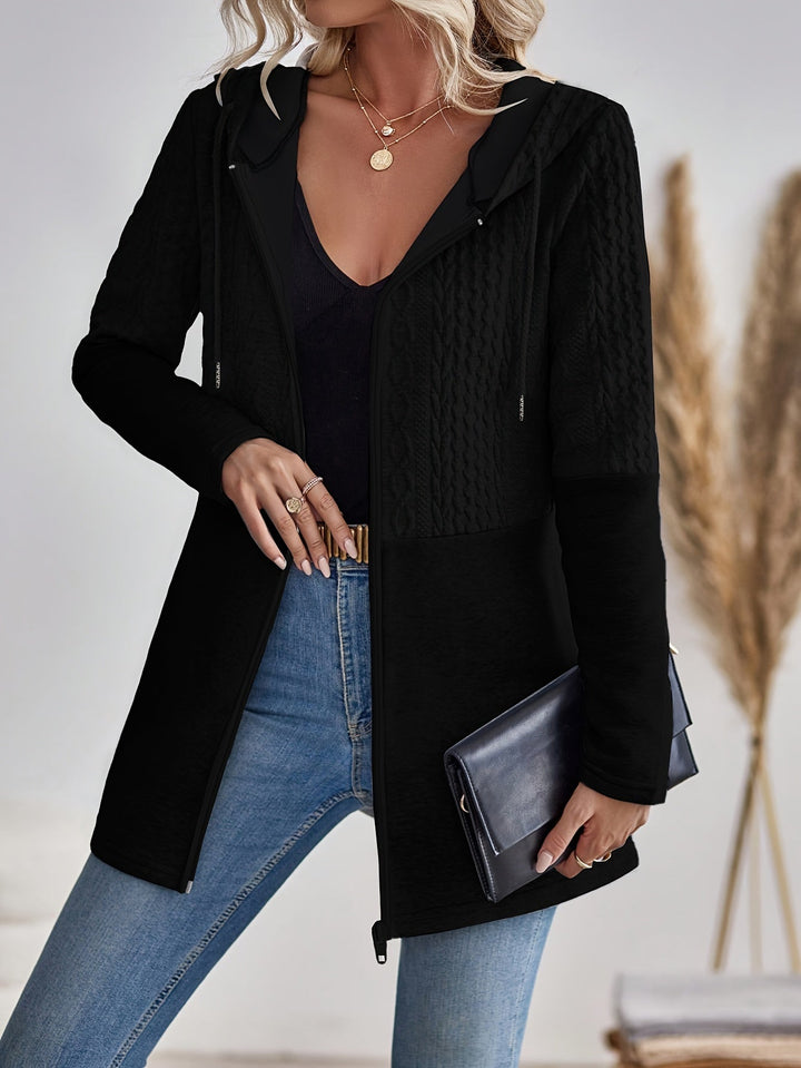 W&W Mode | Damen Kapuzen Sweatshirt mit Reißverschluss
