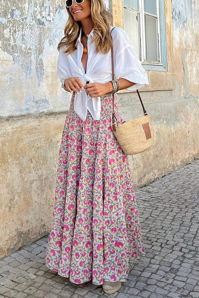 WW | Sommer Lange Röcke Boho Print