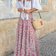 WW | Sommer Lange Röcke Boho Print