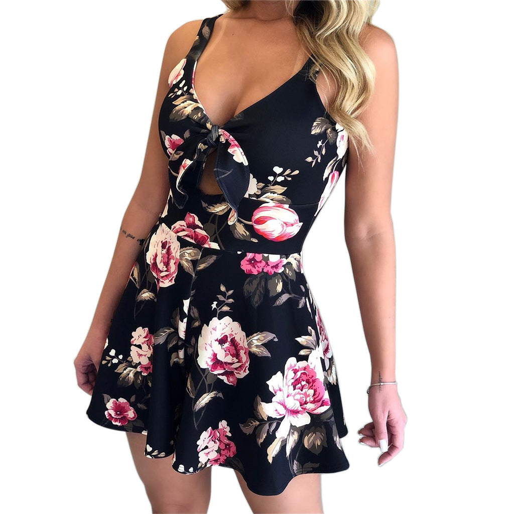 W&W | Hosenträger Brust Schleife Lace-Up Jumpsuit