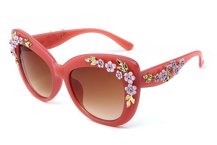 W&W Mode | Exquisite Damen Sonnenbrille Mit Blumenmuster