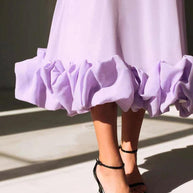 WW | Volant-Bustier-Midikleid