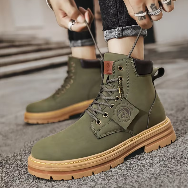WW | Outdoor Herrenschuhe Stiefel Mit Rutschfester Sohle Und Schnürung