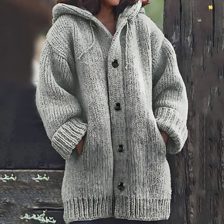 W&W Mode | Lange Jacke mit Kapuze