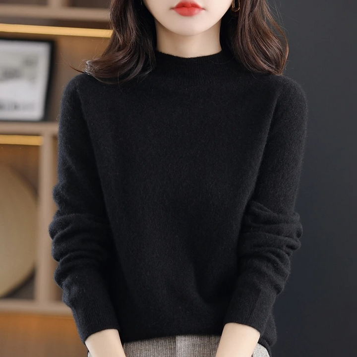 W&W Mode | Cashmere Pullover Damen Rundhals Weicher und Leichter Strickpullover