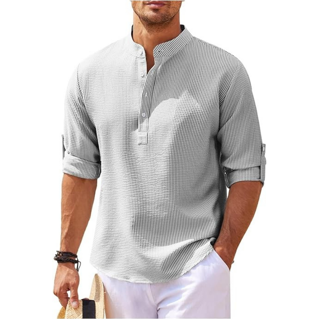 WW | Henley Shirt Lässig Lässiger Schnitt