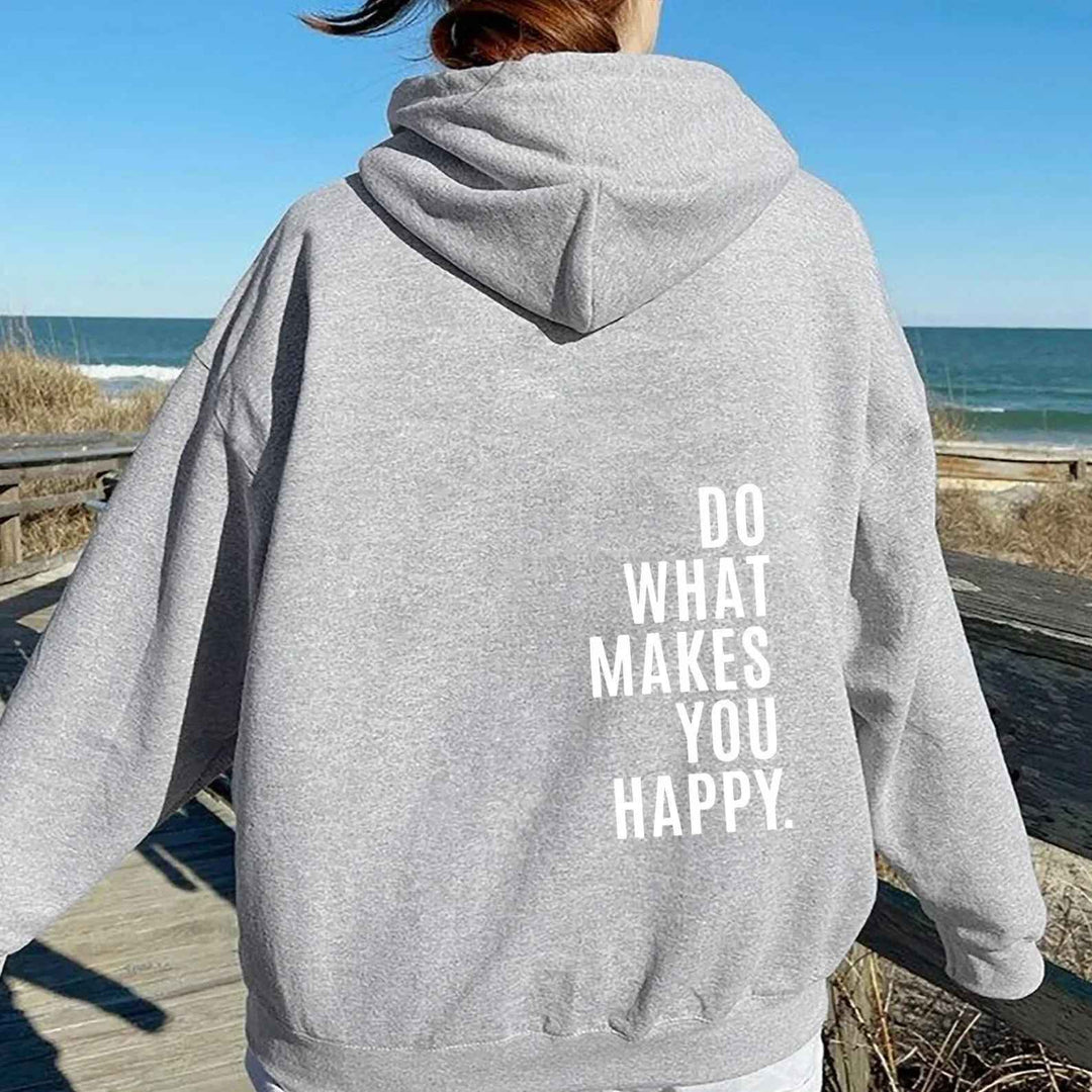 W&W Mode - Damen Hoodie - Lässiger Streetstyle mit Schriftzug