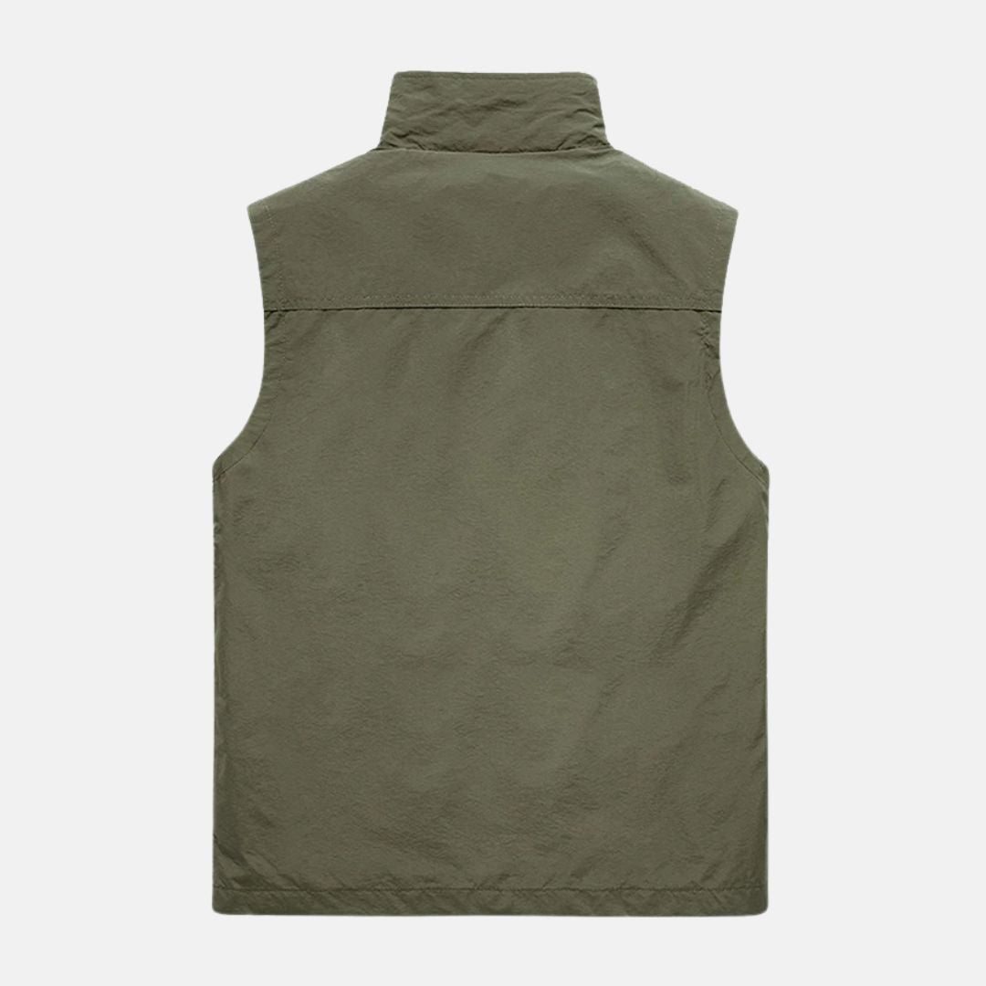 W&W Mode | Leichte Multifunktionsweste mit Taschen für Herren für den Outdoor-Einsatz