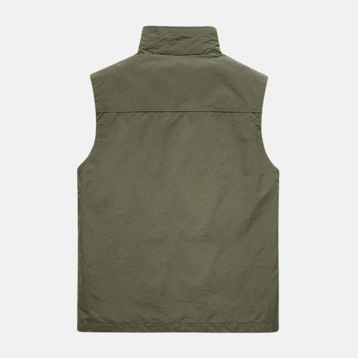W&W Mode | Leichte Multifunktionsweste mit Taschen für Herren für den Outdoor-Einsatz