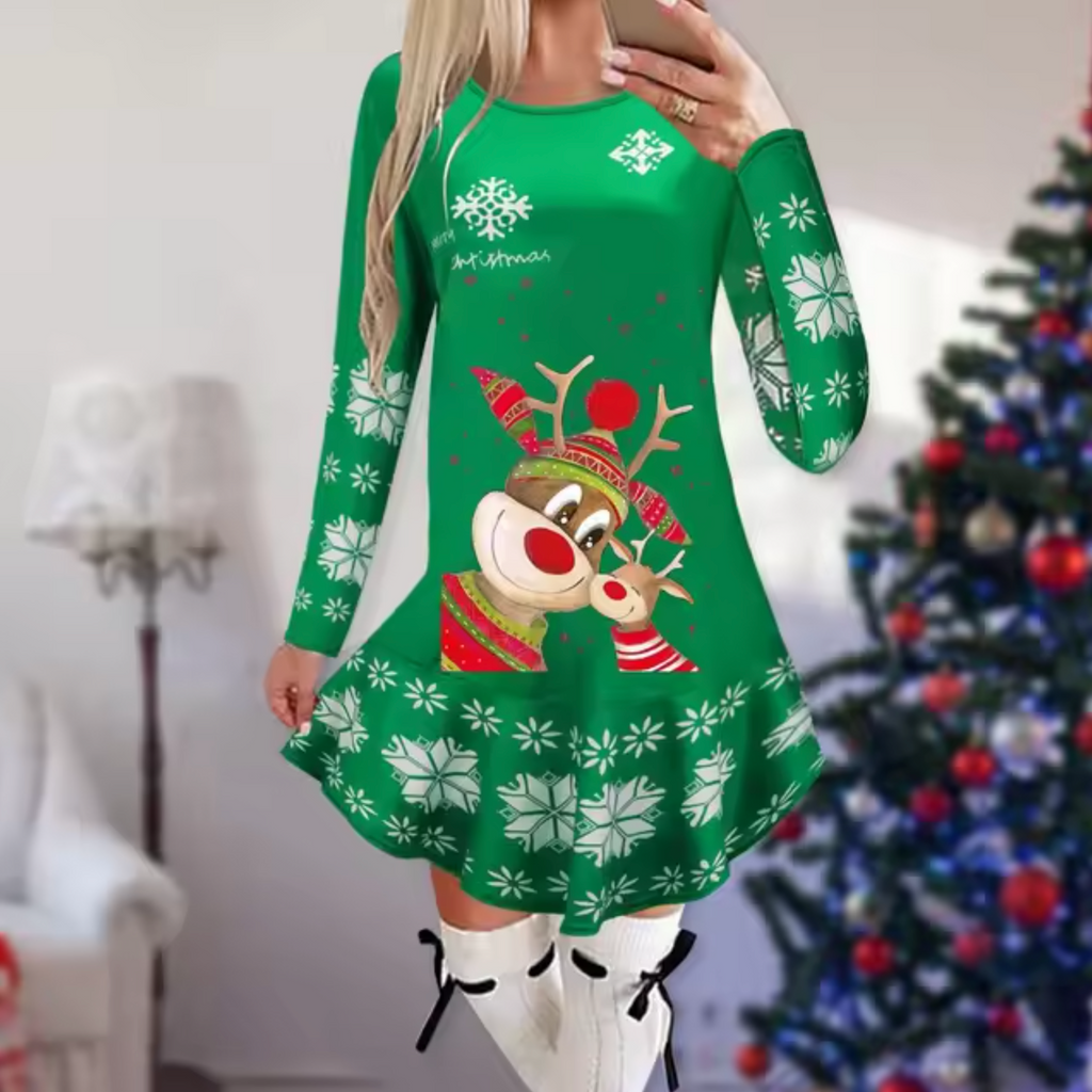 WW | Kleid mit Weihnachtsmotiv