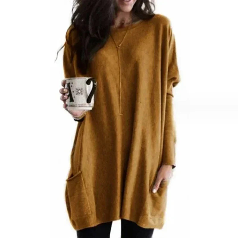 WW - Damen Oversized-Tunika Pullover für entspannten Komfort