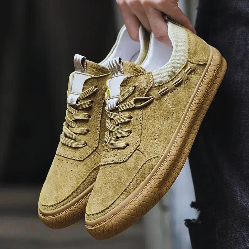 WW | Wildleder Sneakers Mit Textur Sohle