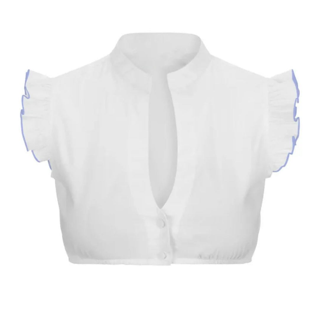 W&W Mode | Kurzärmelige Dirndlbluse Für Frauen