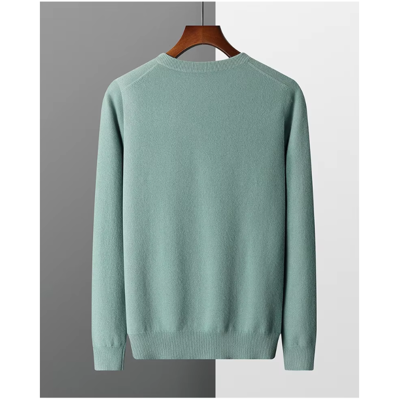 W&W Mode Herren Pullover V-Ausschnitt langarm Strick