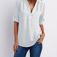 Maxime™ - Langärmelige Lockere Bluse