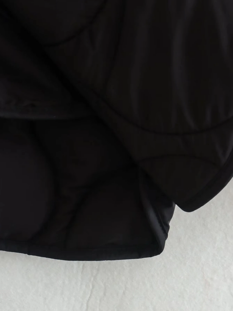 WW | Gepolsterte Jacke Damen, Leichtes Übergröße Modell Mit Taschen, Knopfverschluss