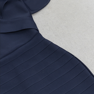 Midikleid mit Umschlagbund | Blau